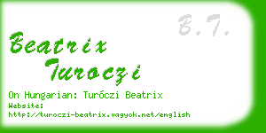 beatrix turoczi business card