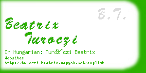 beatrix turoczi business card